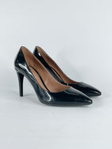 Emporio Armani Patent Black Leather Stilettos - EU39