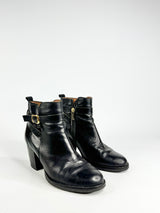Kurt Geiger 'Sofie' Black Leather Ankle Boots - EU39