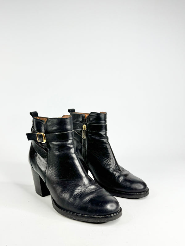 Kurt Geiger 'Sofie' Black Leather Ankle Boots - EU39
