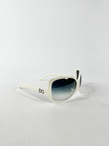 Dolce & Gabbana Cream Rectangle Sunglasses