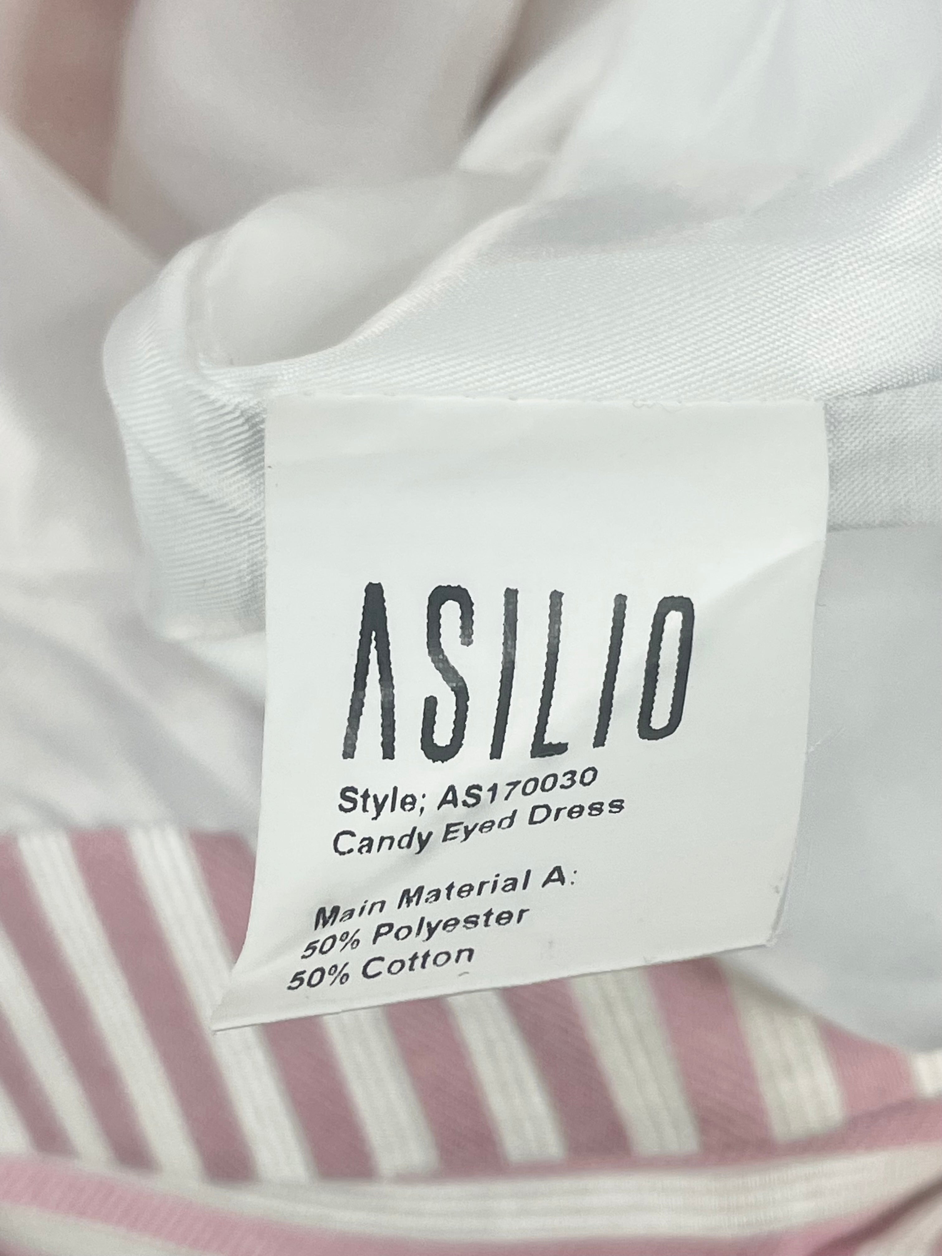 Asilio Pink Striped 'Candy Eyed' Off-Shoulder Dress - AU6