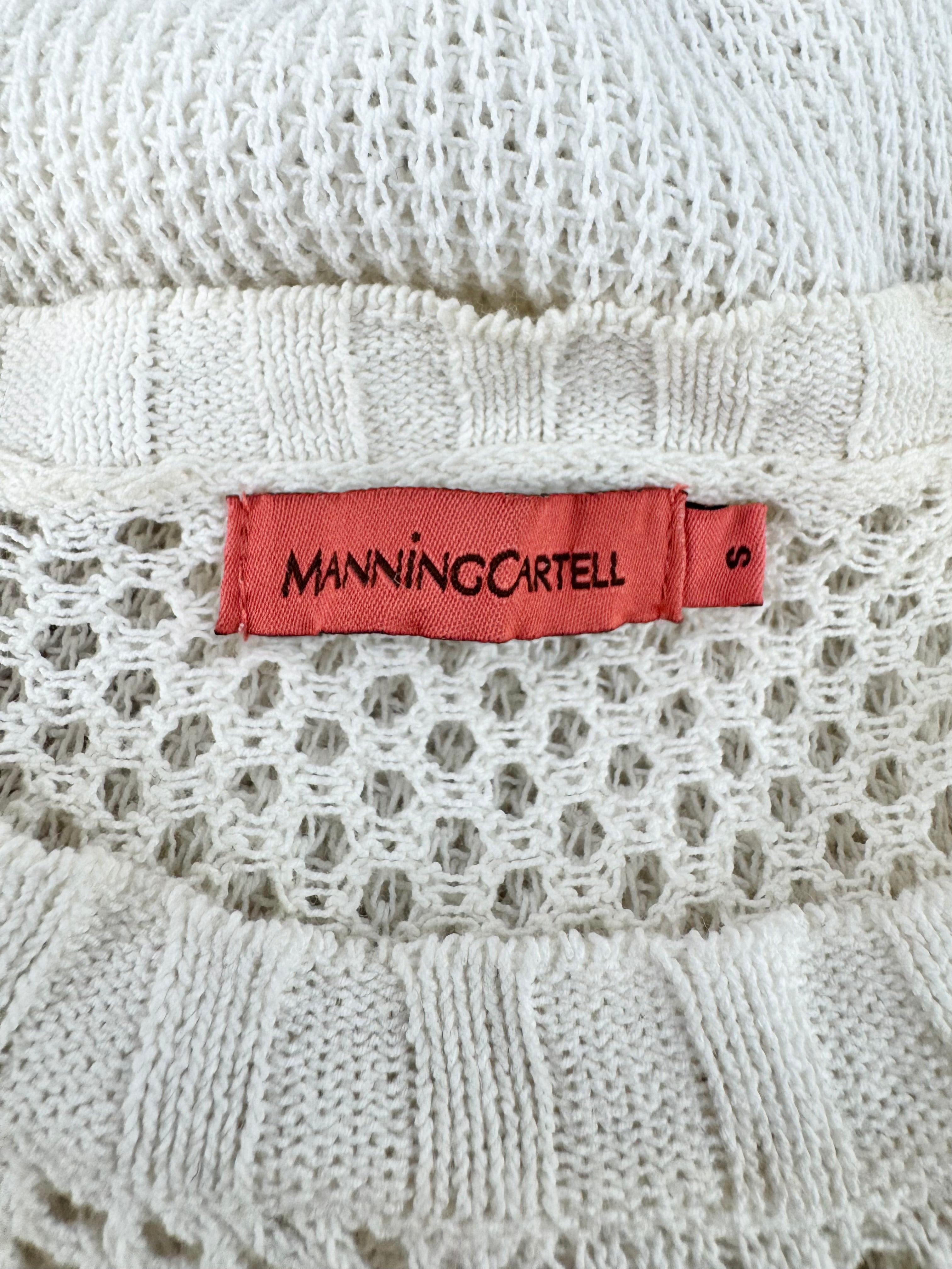 Manning Cartell Cream Crochet Cotton & Linen Maxi Tunic - AU8