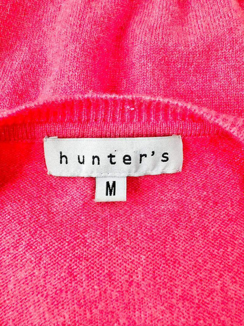 Hunter's Cerise Pink Cashmere Cardigan - AU10