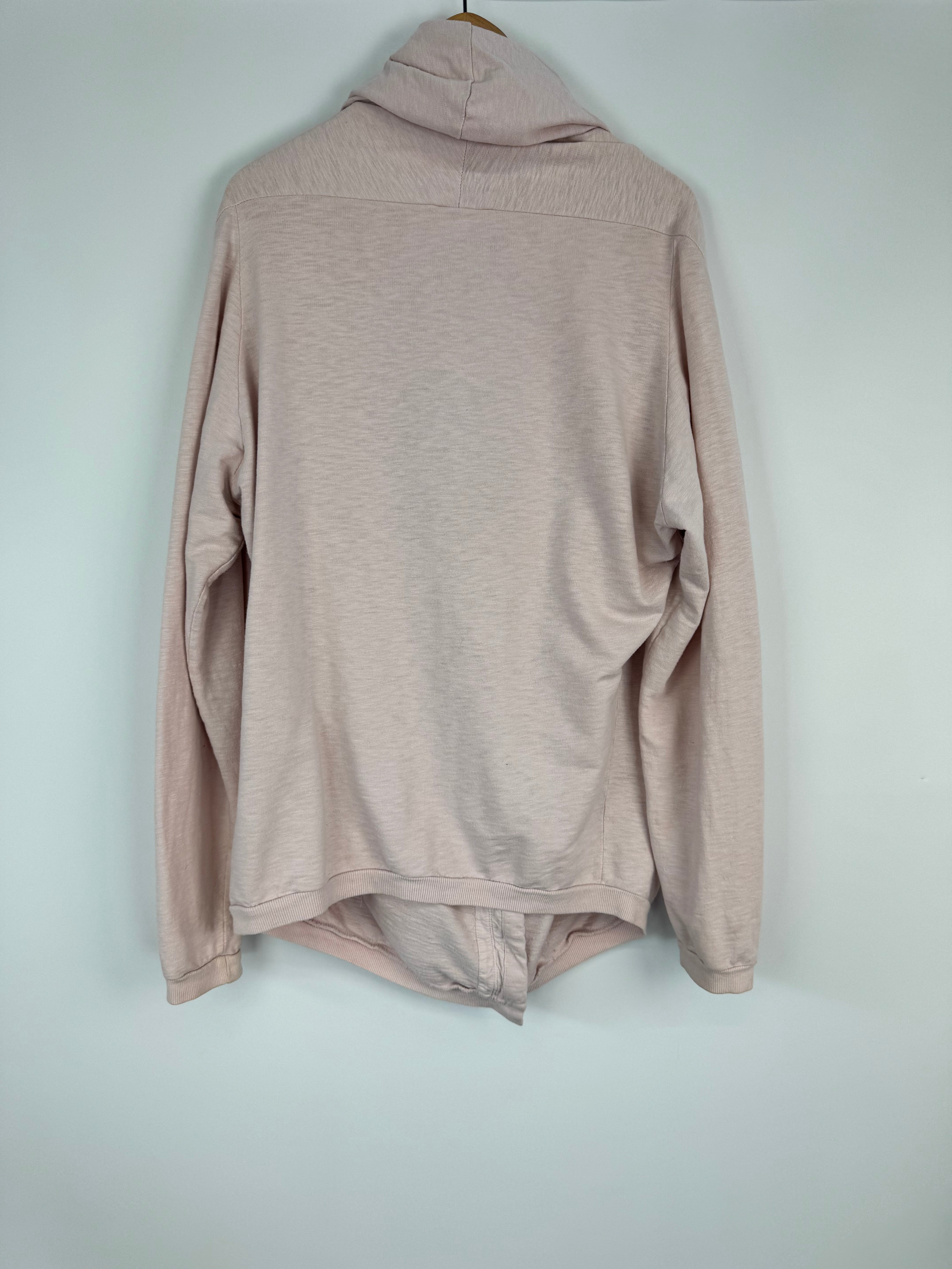 Althe Vanessa Bruno Dusty Pink Cotton & Linen Cardigan - AU10