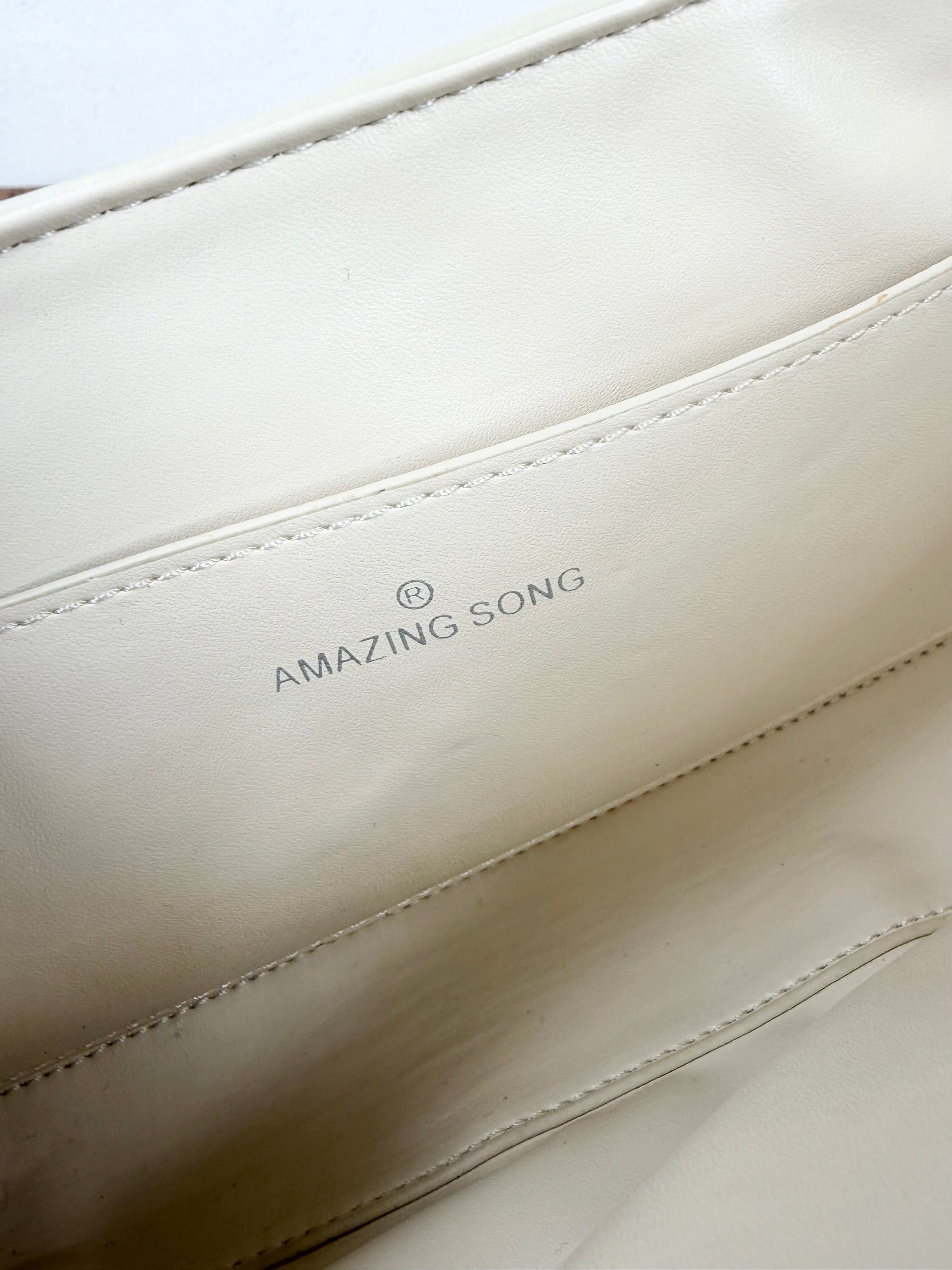 Amazing Song Cream Cross Body Bag