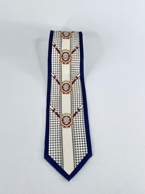 Laurent Benon Paris Silk Coat of Arms Tie