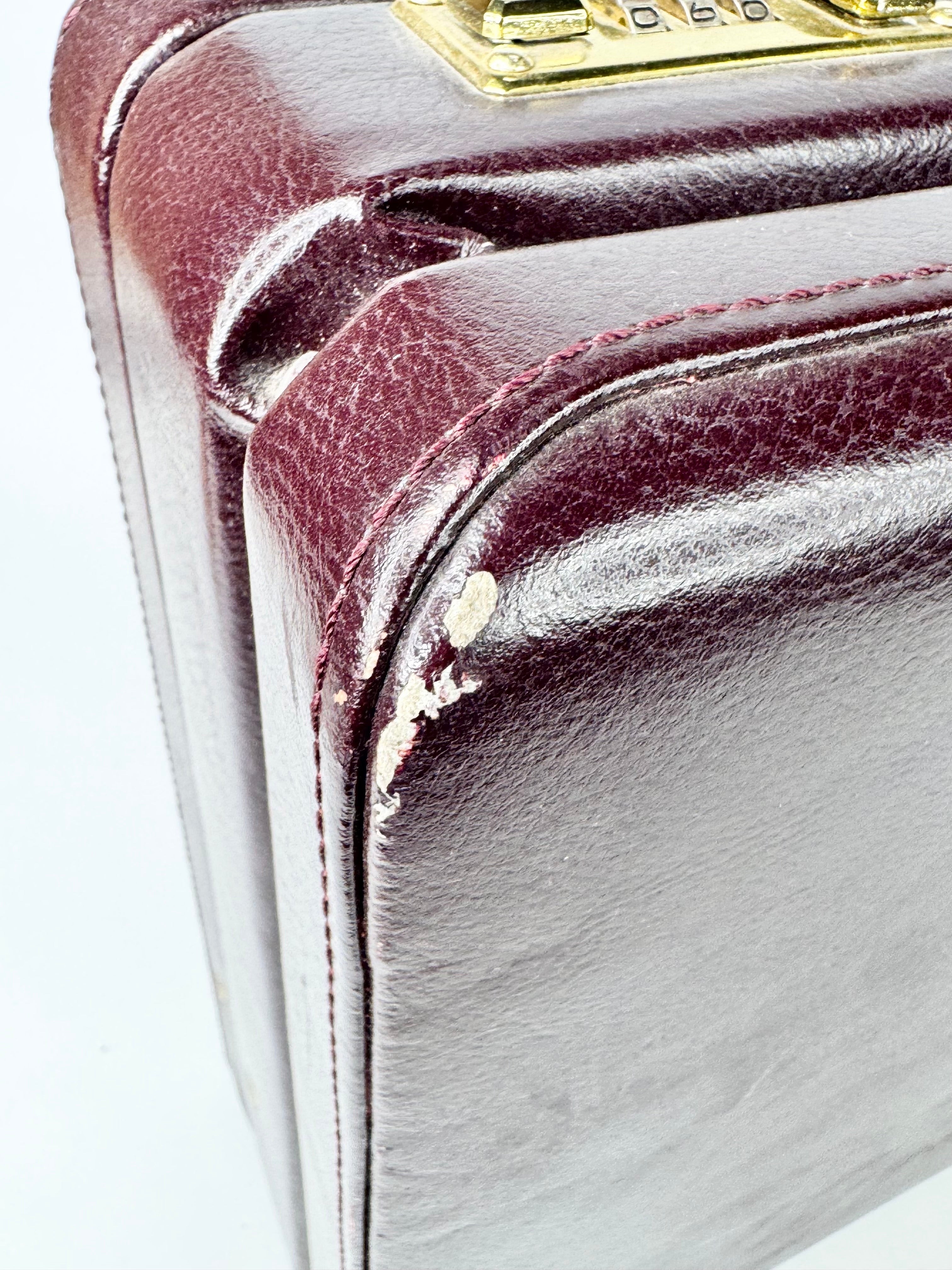 MFW Oxford Red Leather Briefcase