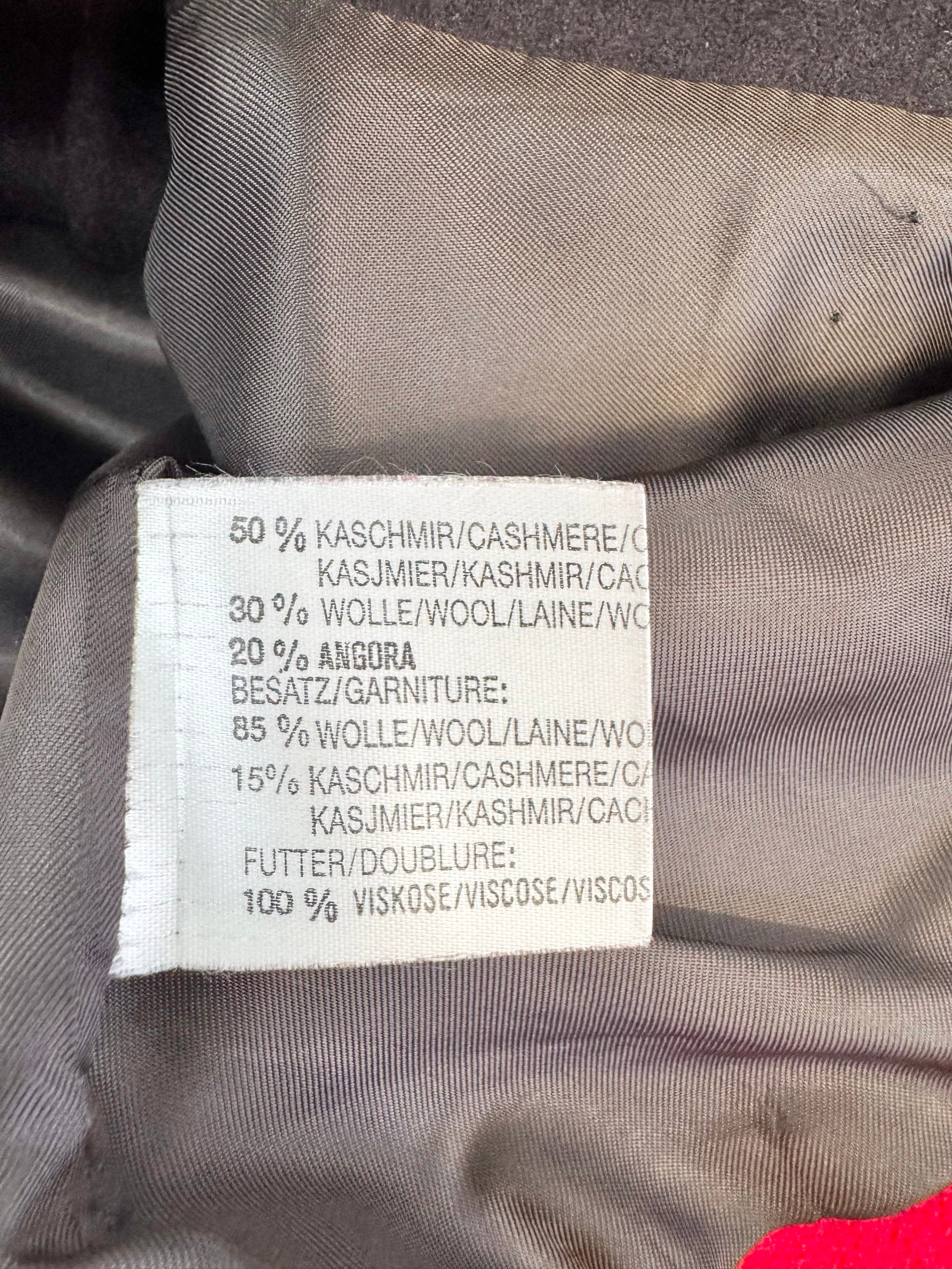 Louis Feraud Crimson Cashmere, Angora & Wool Blazer - AU12