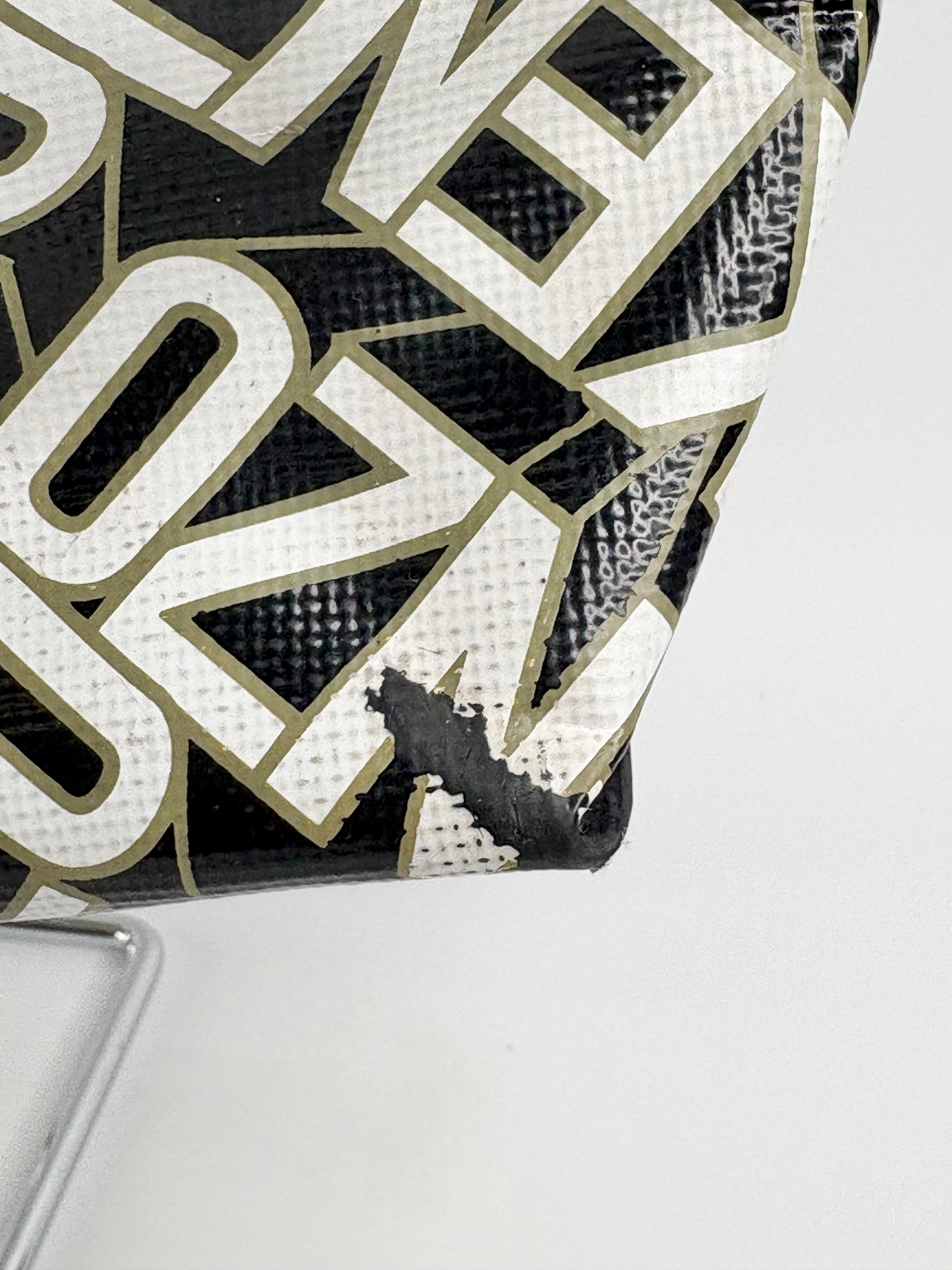 Kenzo Black & White Flying Logo PVC Tote Bag