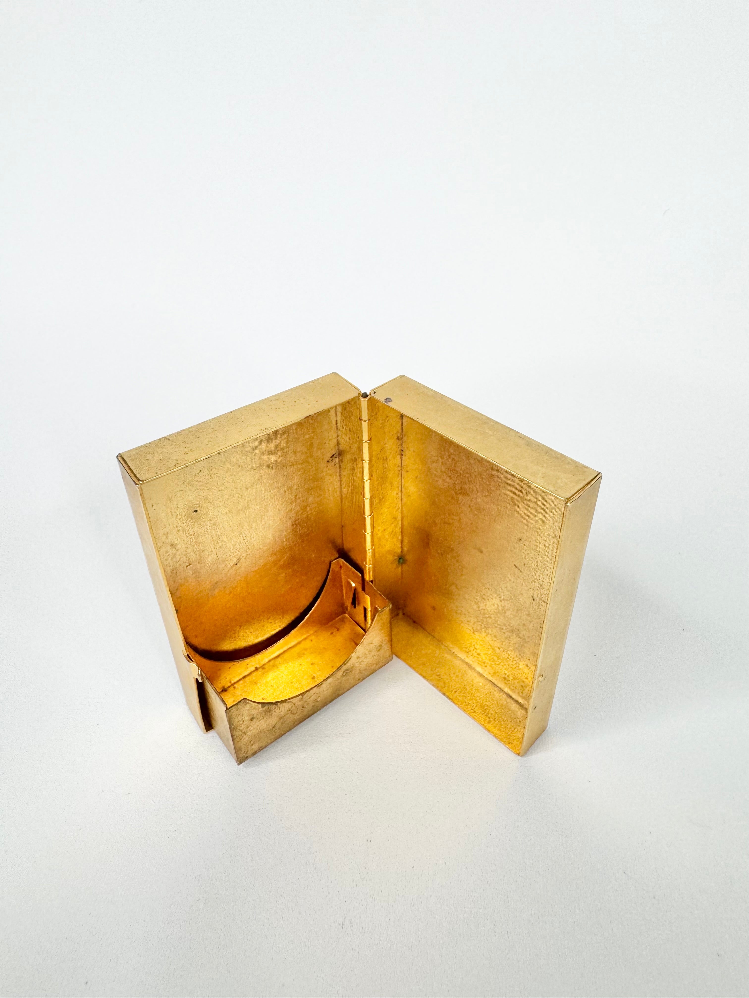 Vintage Fabergé Gilt Cosemetics Container