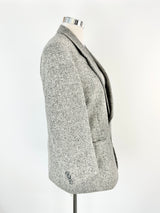 Vintage Yves Saint Laurent Pour Homme Grey Alpaca & Wool Blazer - 50