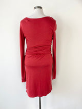 Halston Heritage Red V-Neck Dress - AU10/12