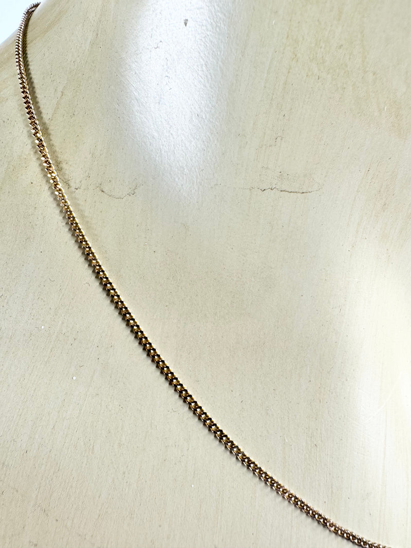 9ct Gold Flat Link 46cm Chain