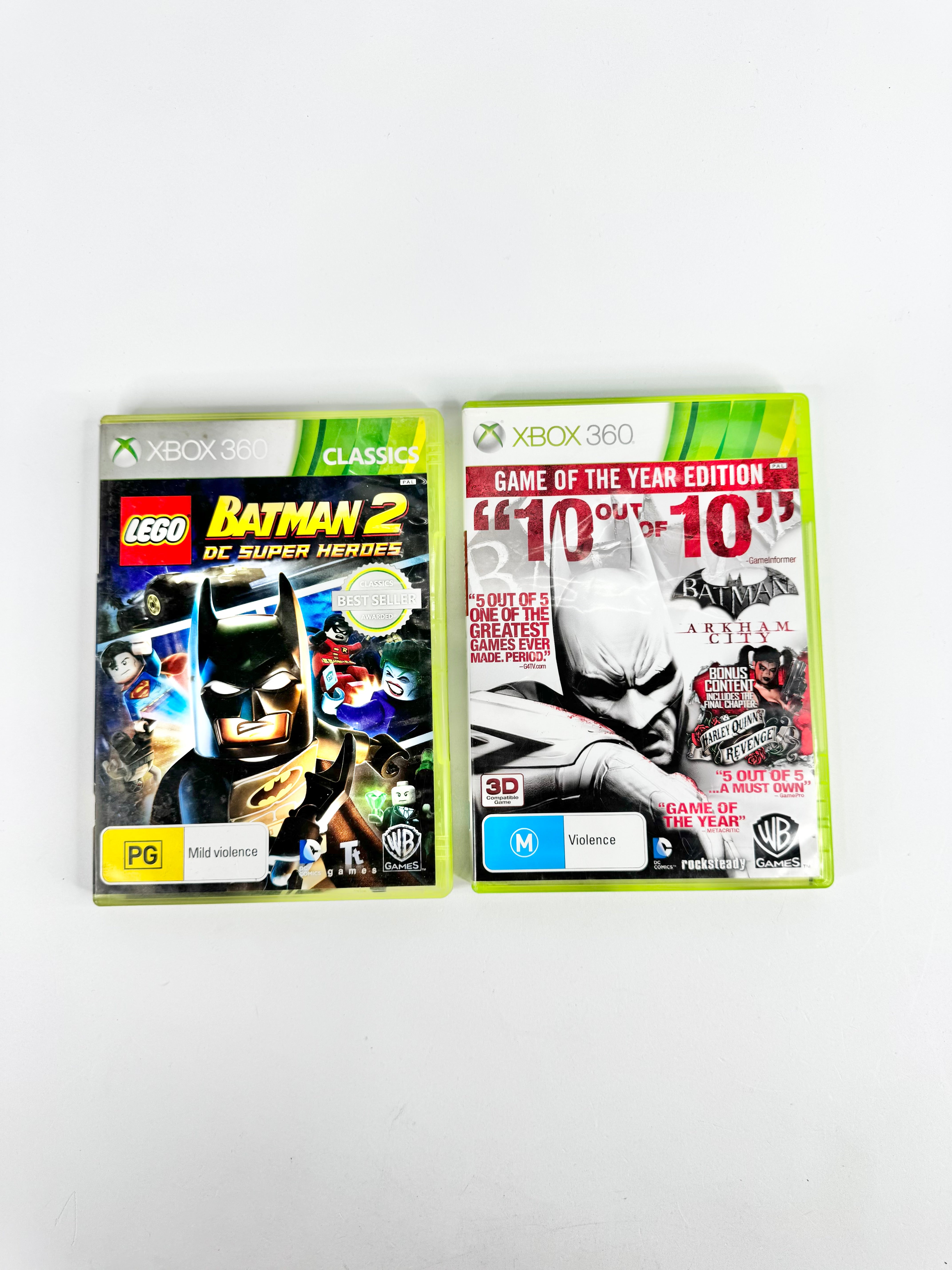 Batman Xbox 360 Bundle – Arkham City & LEGO DC Super Heroes