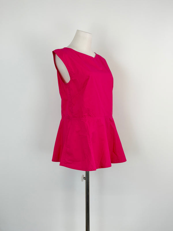 Sofie D'Hoore Raspberry 'Benedict' Peplum Top - AU10