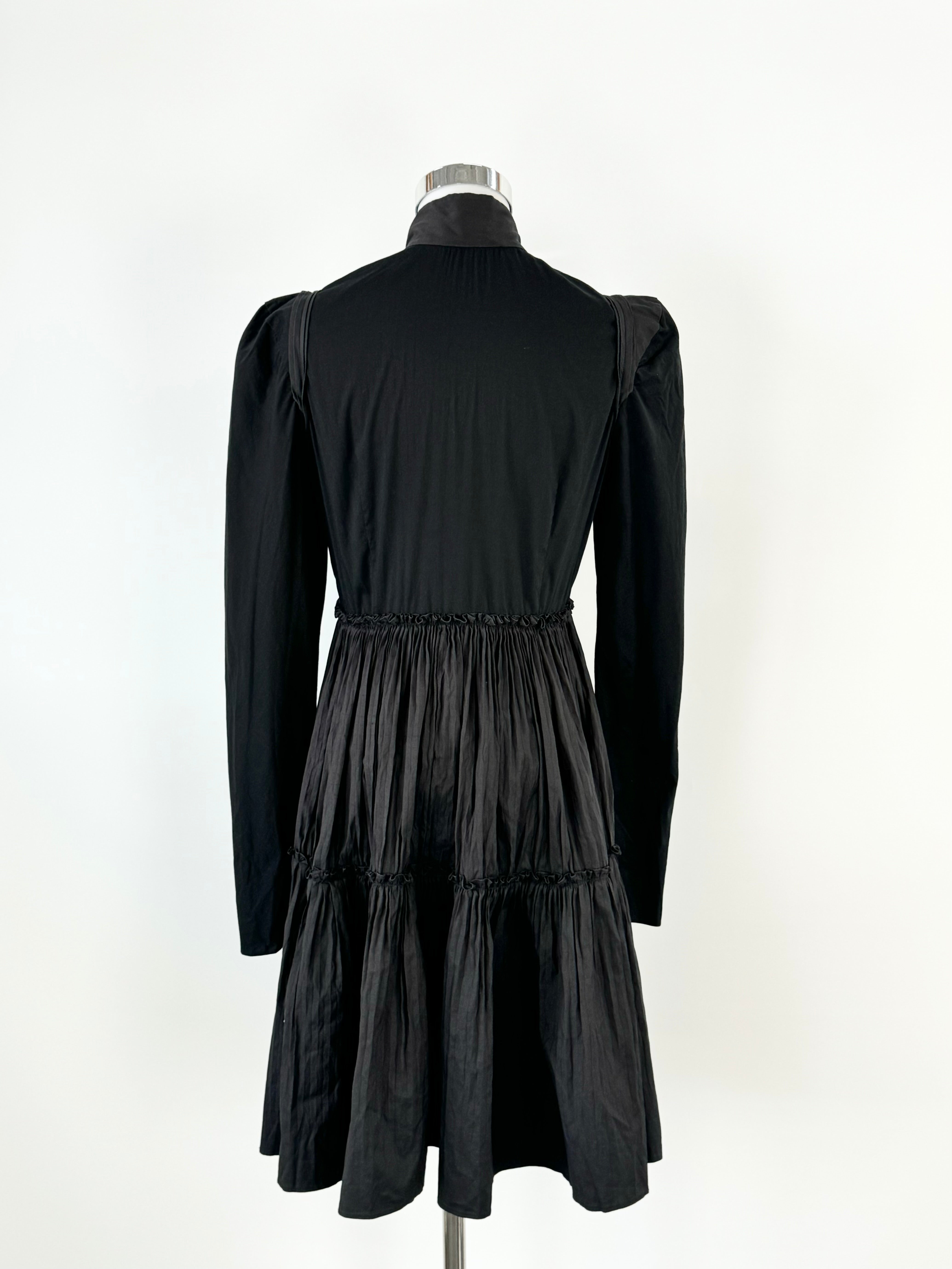 Willlow Black 'Shibori Pleats' Dress - AU10