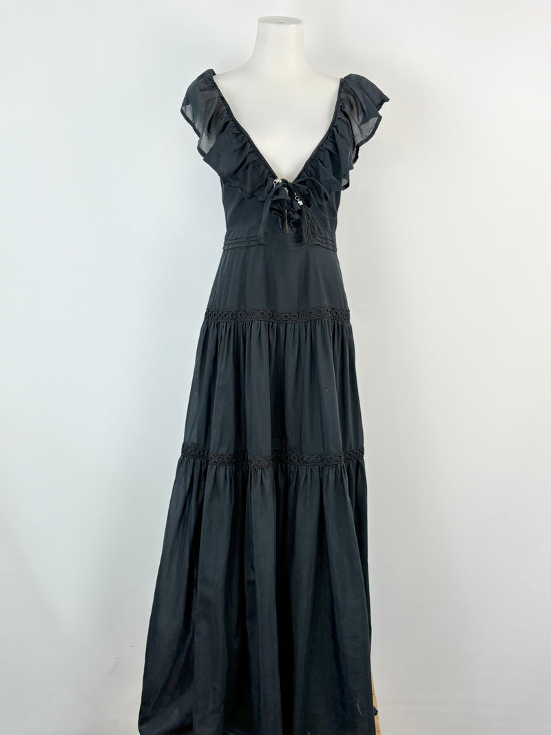 Suboo Black Layered Maxi Dress - AU8
