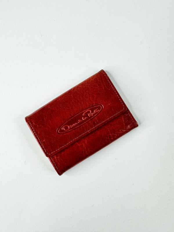 Vintage 60s Oscar de la Renta Red Leather Key Holder