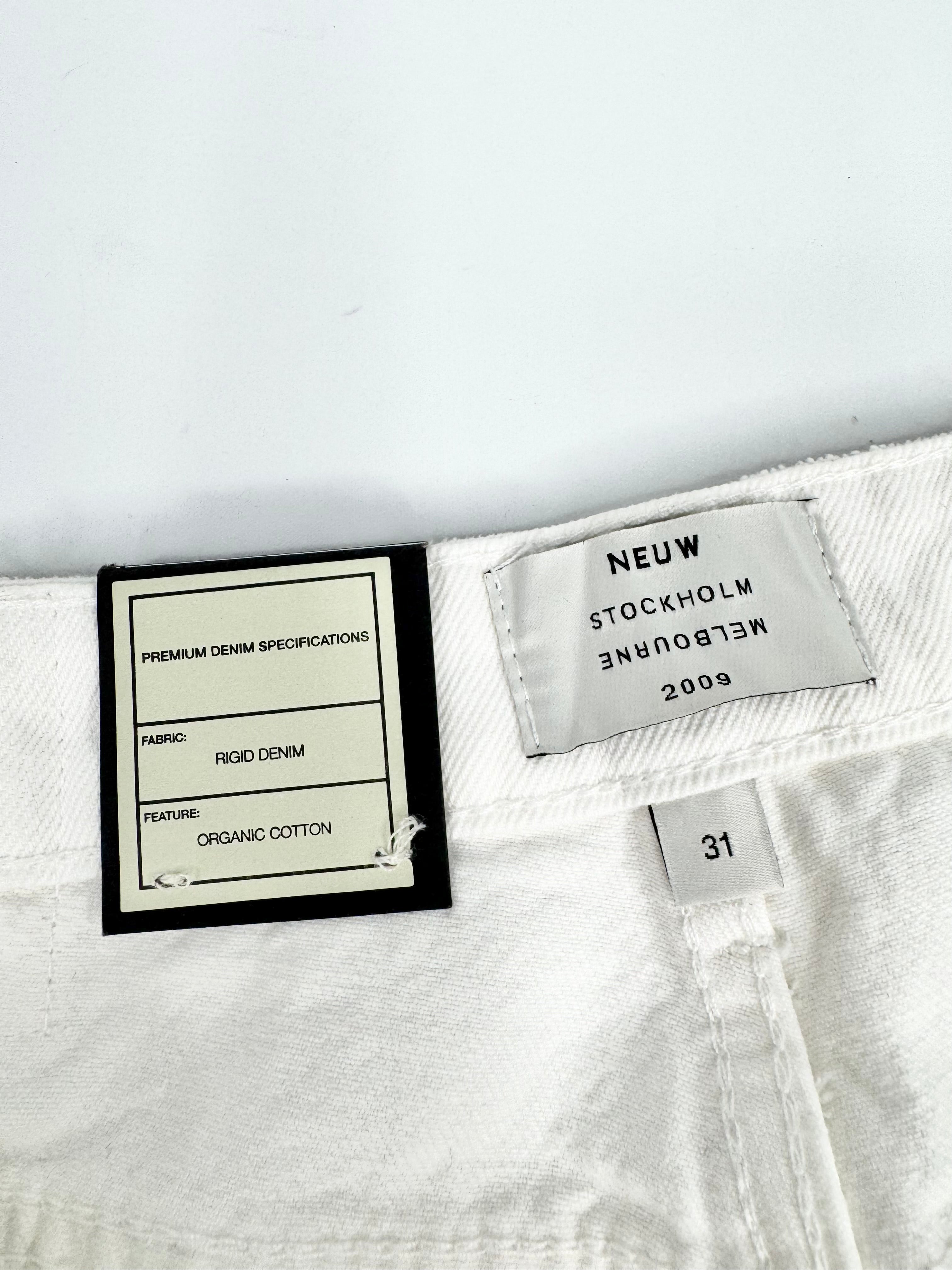 Neuw White 'Edie Straight Summer White' Jeans NWT - 31