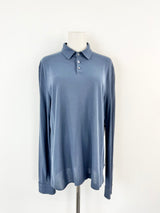 Zanone Blue Long Sleeve Top - M