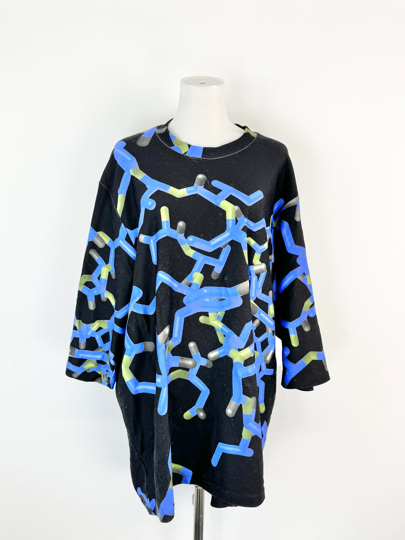 Christopher Kane Blue & Black Dress - AU10
