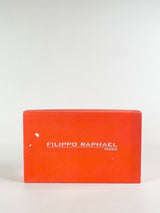 Filipo Raphael Black Red & Snakeprint Sling Back Stilettos - EU37.5