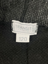 Transit Par-Such Raw Hemmed Charcoal Coat - AU10