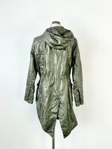 G-Star Raw Crocodile Green 'Legion' Linen Parka - XS