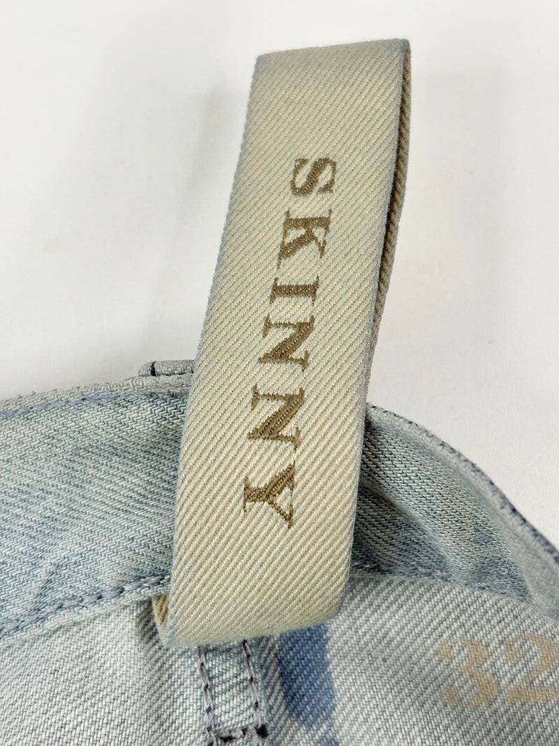 Burberry Brit Waxed Indigo Skinny Jeans - 32R