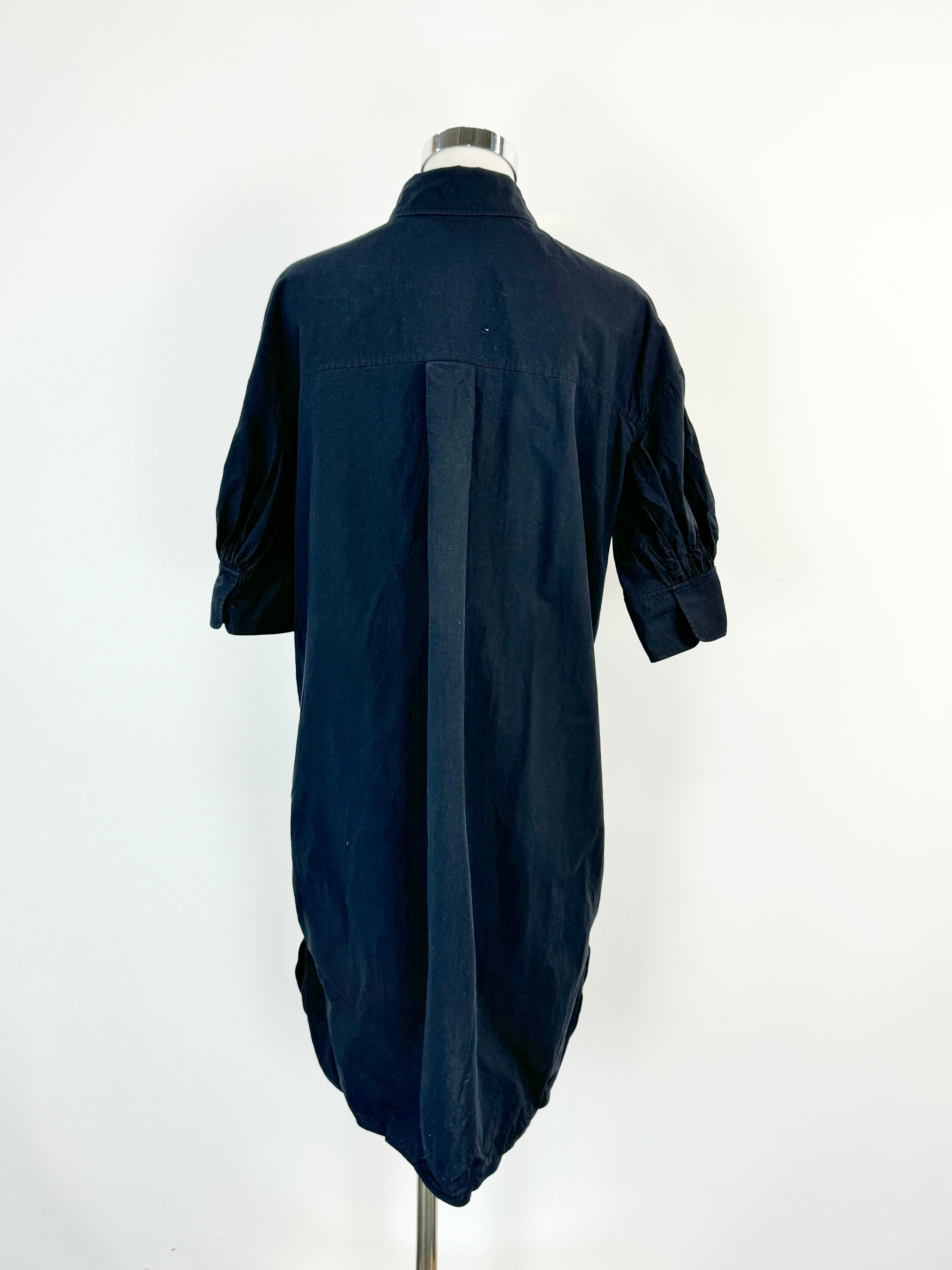 Cos Midnight Blue Black Shirt Dress - AU6/8/10