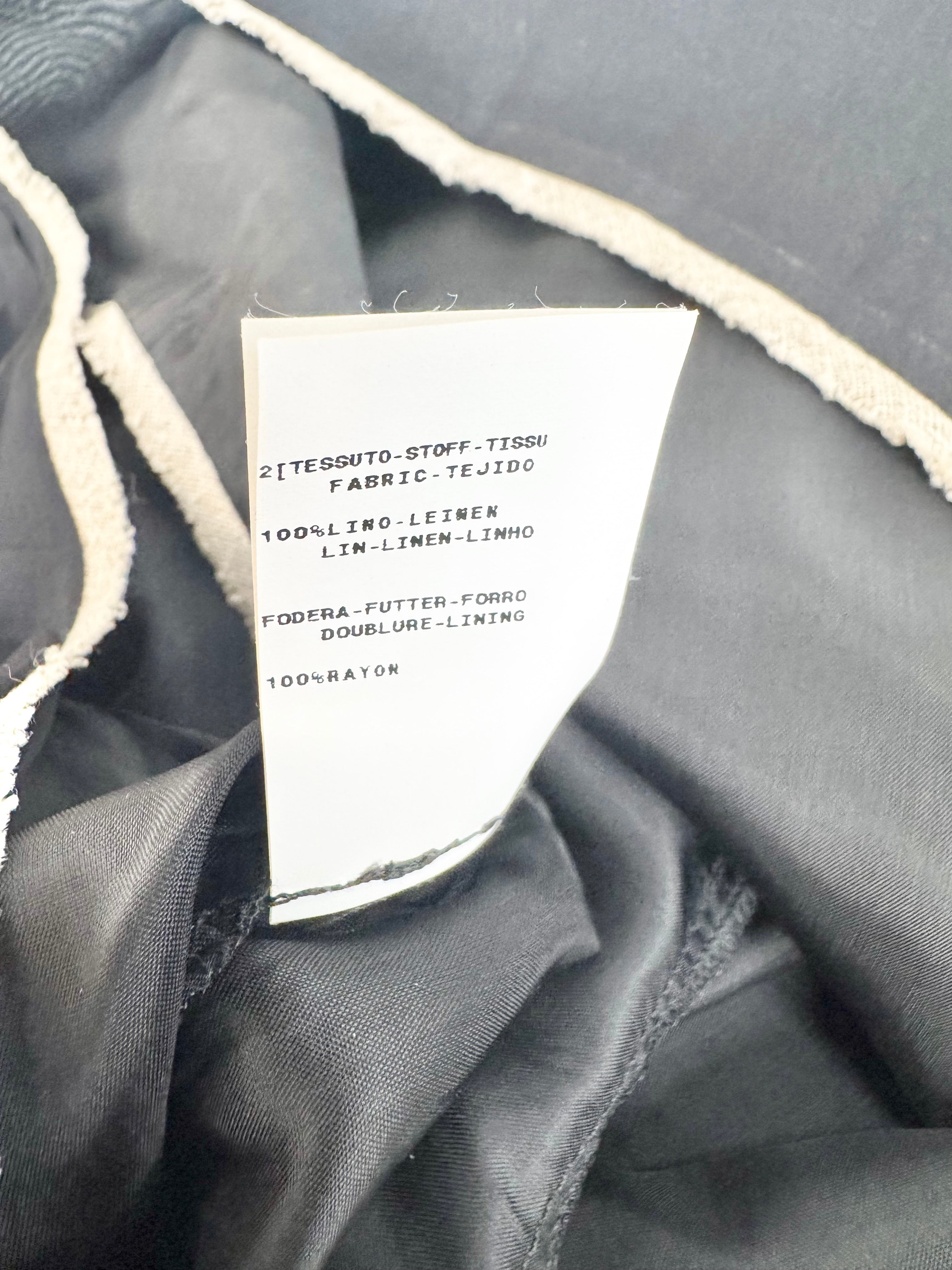 Philosophy Di Alberta Ferretti Black Silk & Linen Dress - AU6