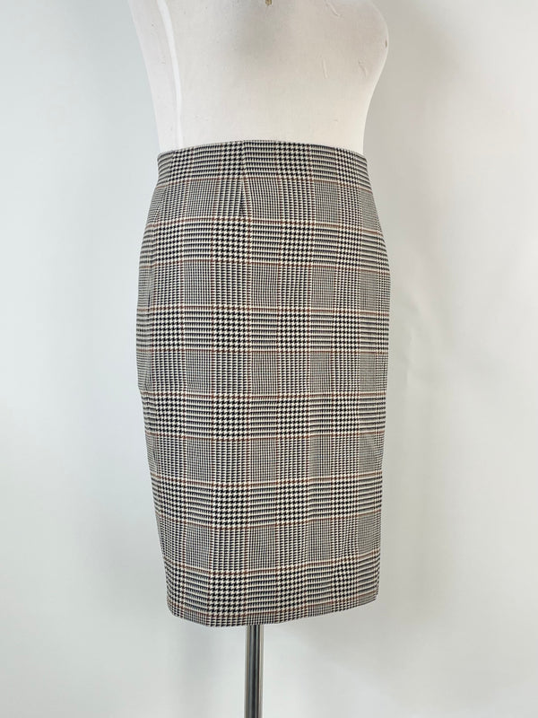 Hobbs London Multicolour Houndstooth 'Sophia' Skirt - AU12