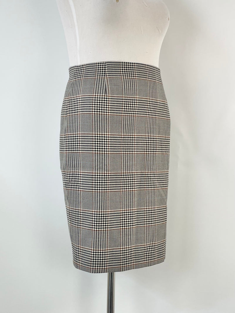 Hobbs London Multicolour Houndstooth 'Sophia' Skirt - AU12