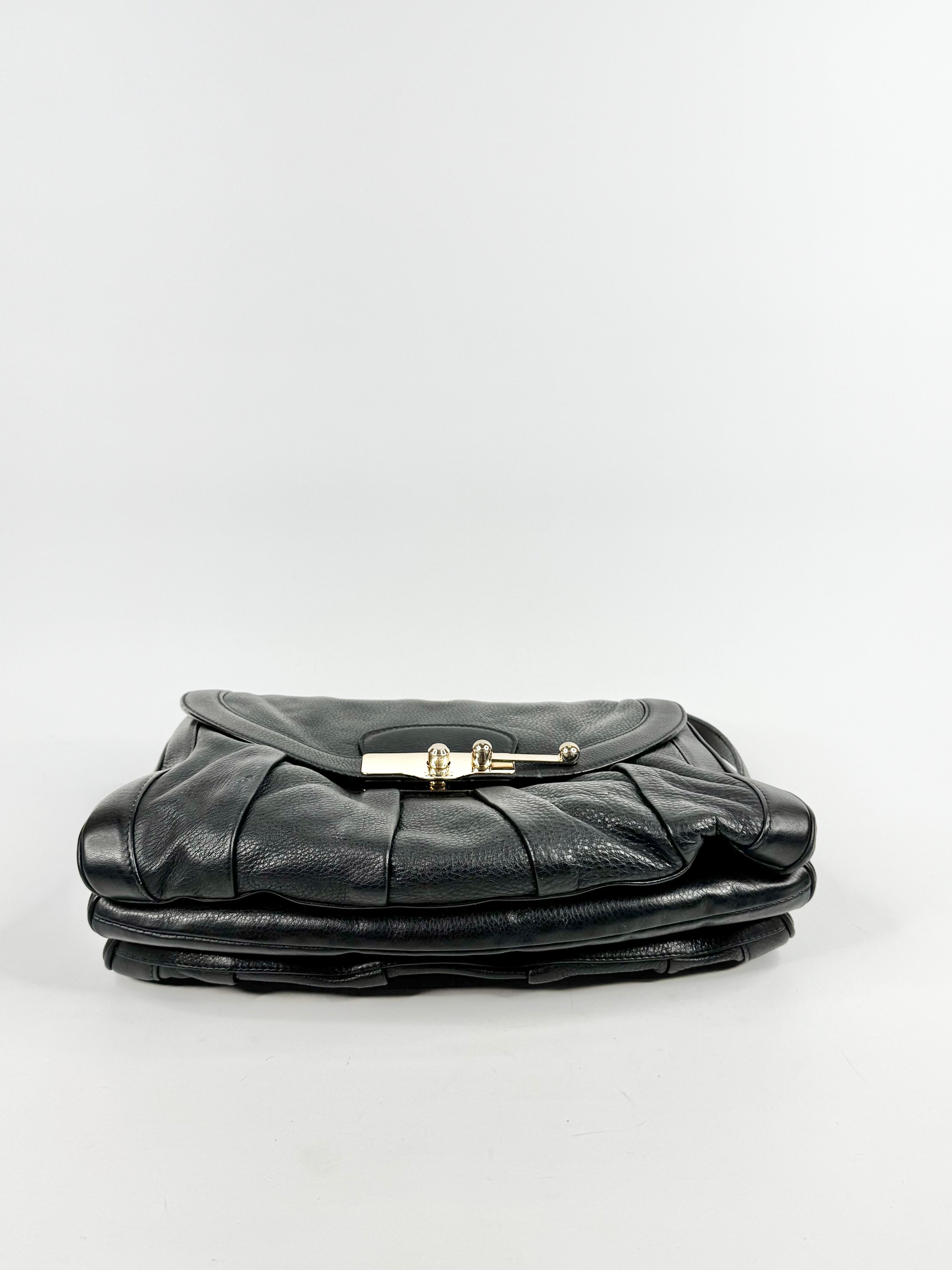 Bally Black Leather Shopper Shoulder Bag