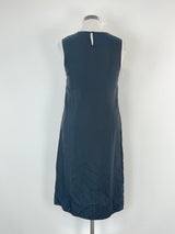 Nevenka Black Folds-Panel Shift Dress - AU12