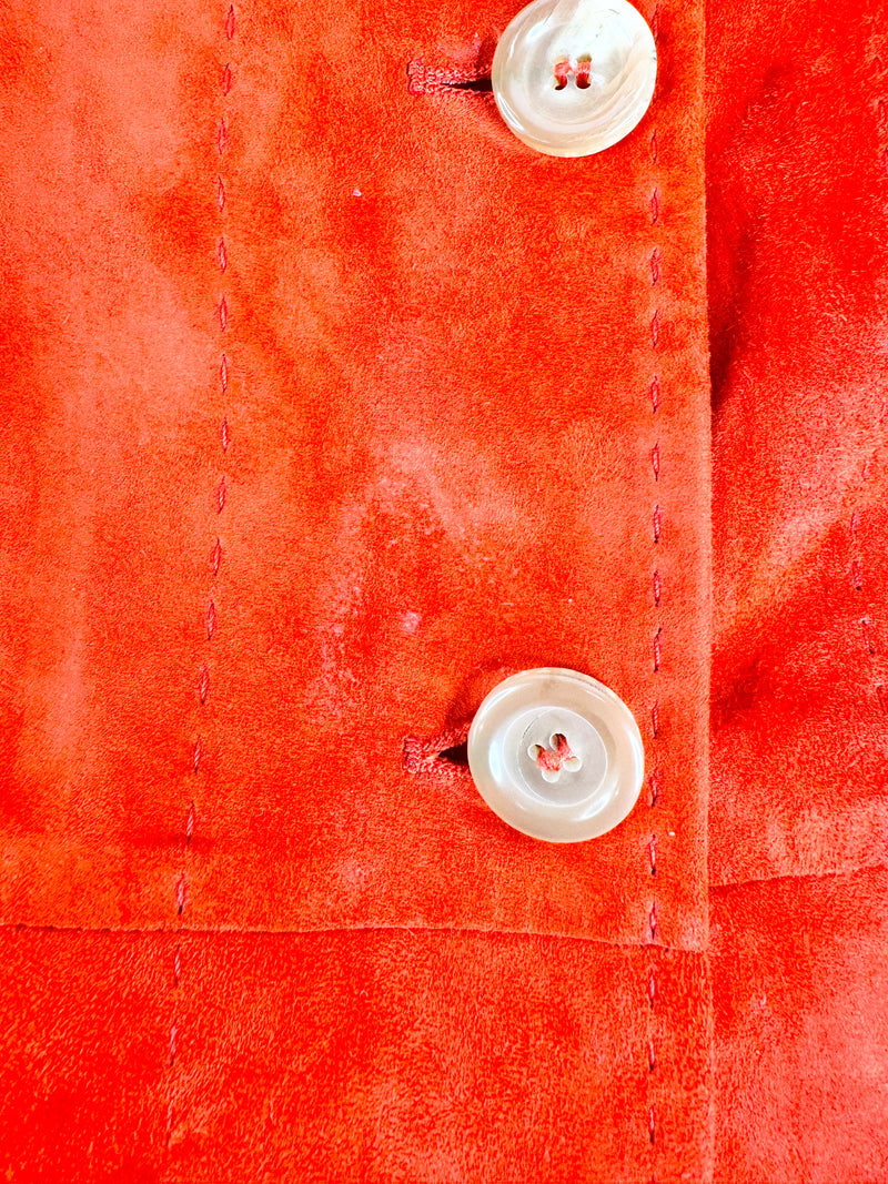 Fratelli Rossetti Chilli Red Suede Jacket - AU8