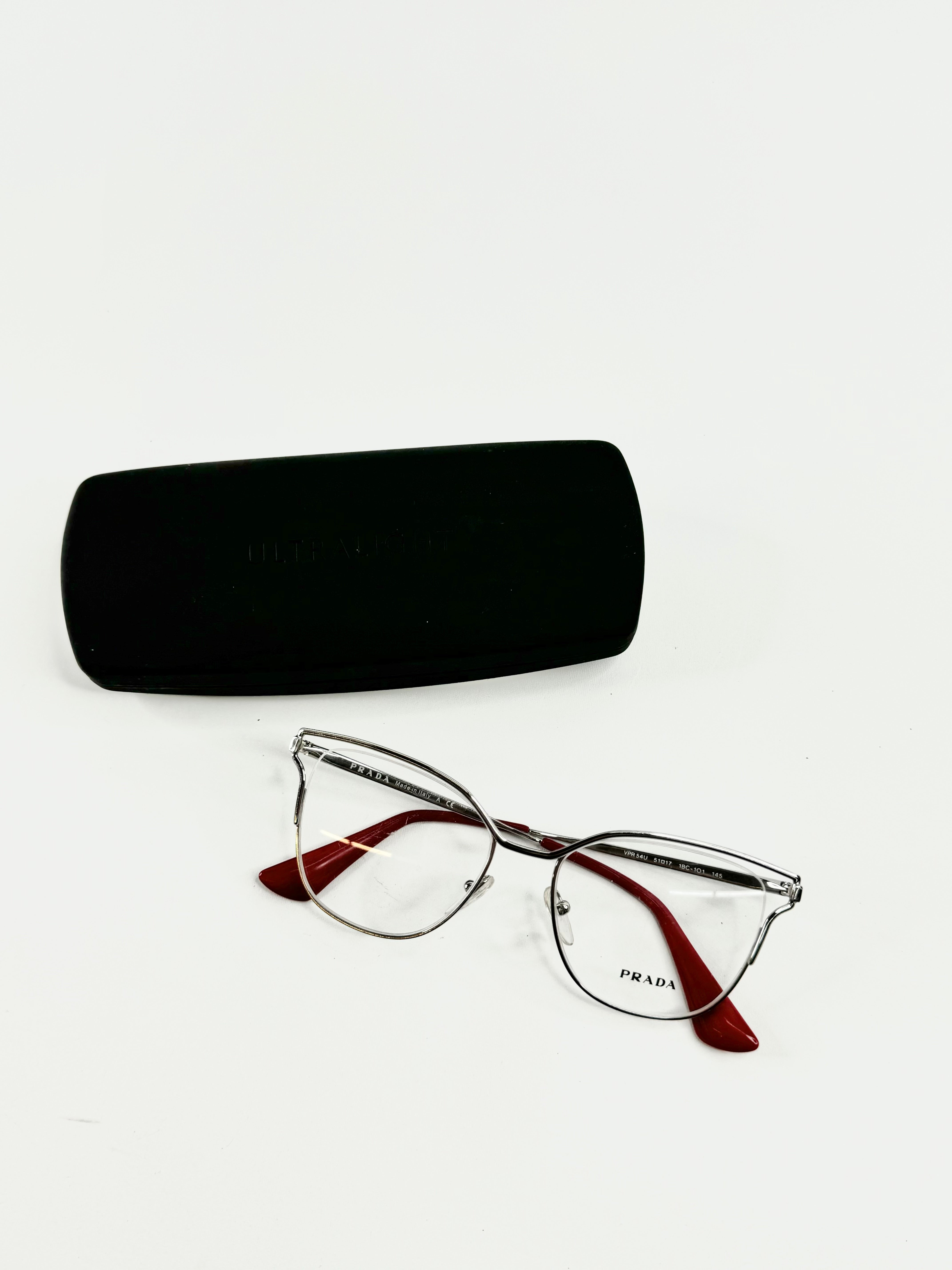 Prada Red & Silver VPR 54U Frames