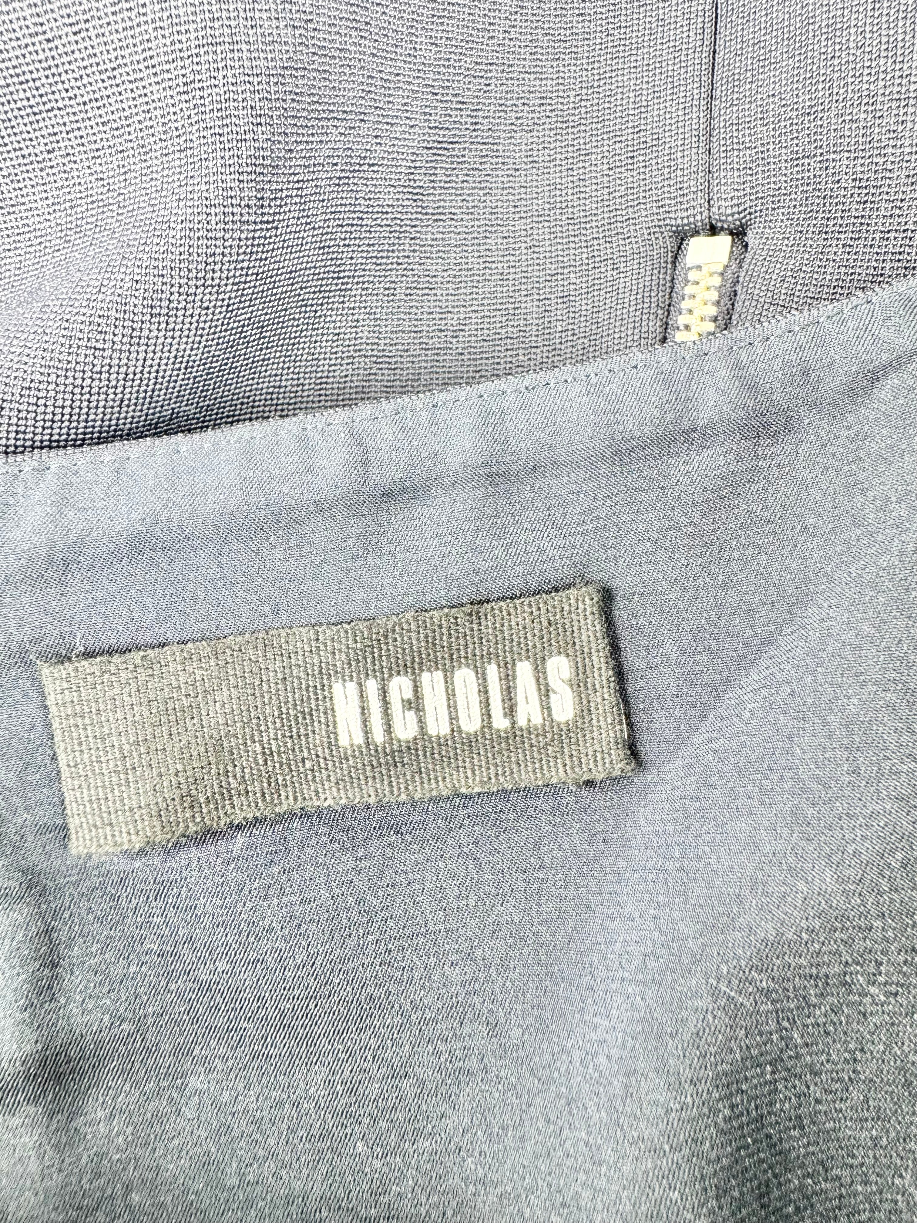 Nicholas Deep Blue Midi Dress - AU8