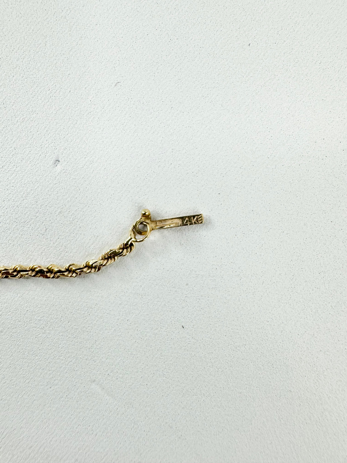 14ct Gold Rope Chain Bracelet