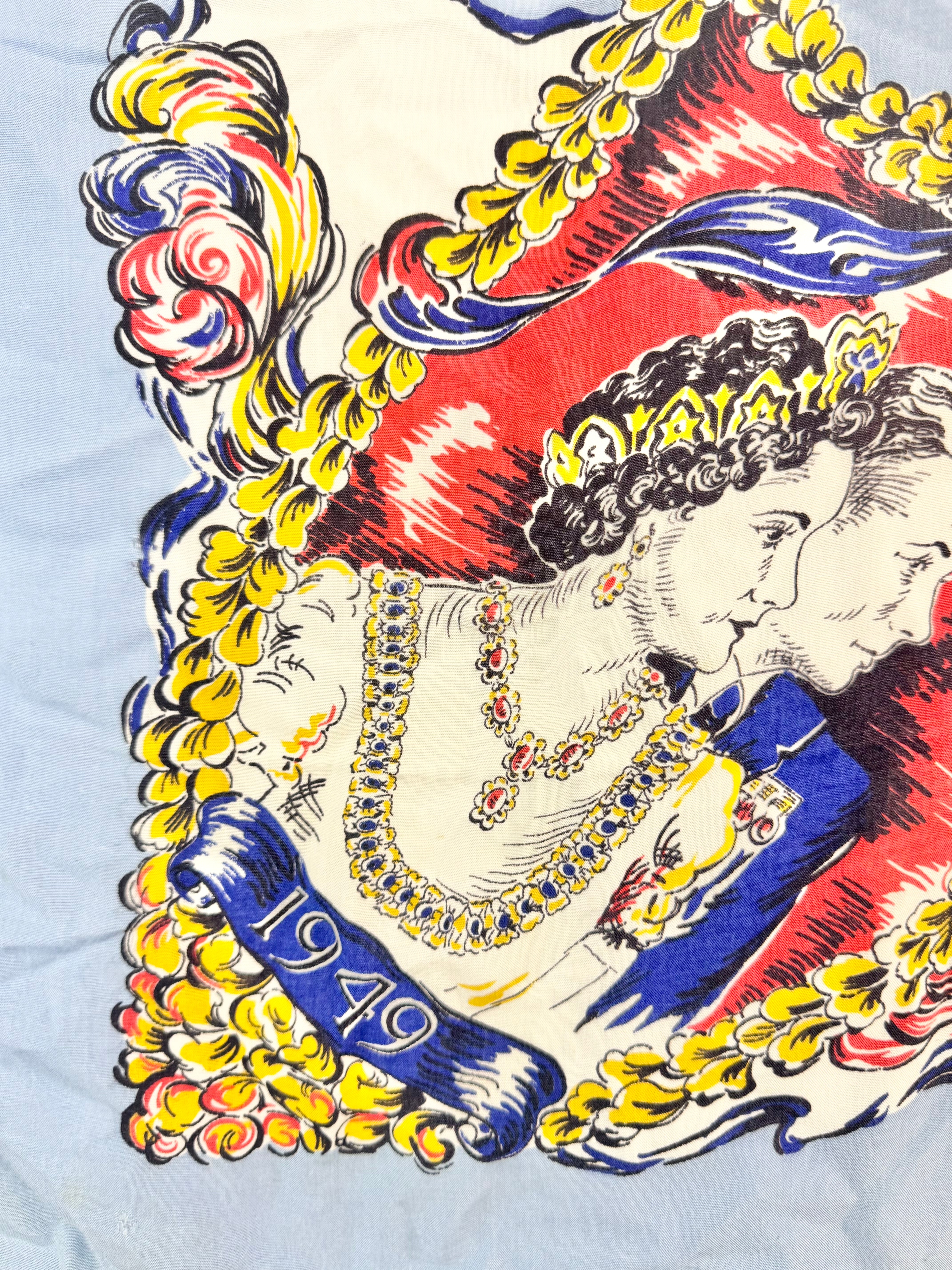 Vintage 1949 HMAS Vanguard Royal Tour Scarf
