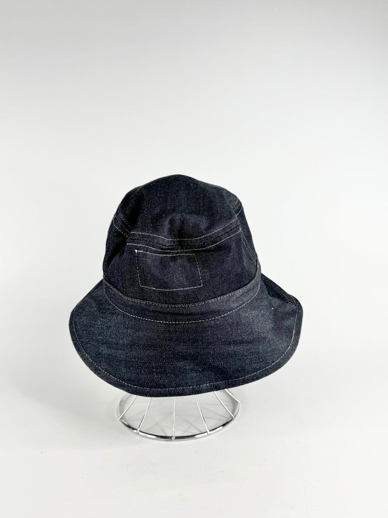 Madre Nature 'Happy Wonderer' Denim Bucket Hat NWT
