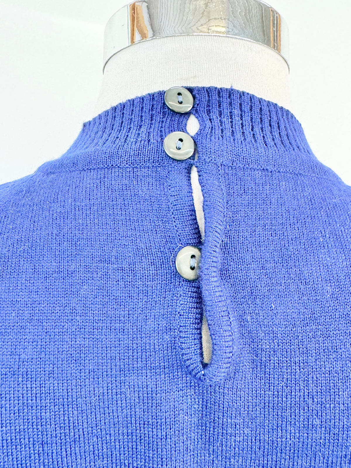 Vintage Hand Made Blue & Yellow Three Piece Suit - AU12/14
