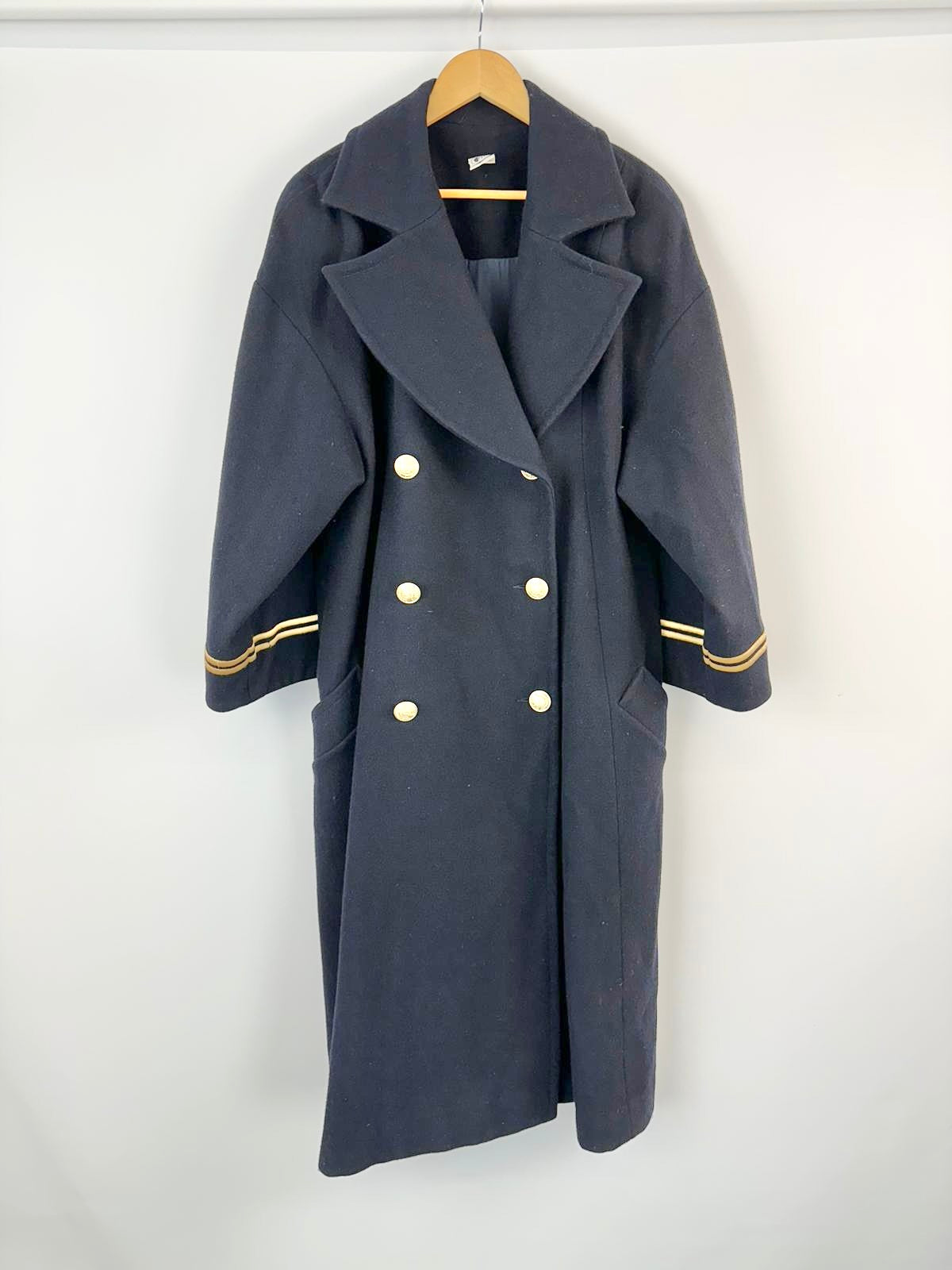 Vintage Crimson Military Coat  - L