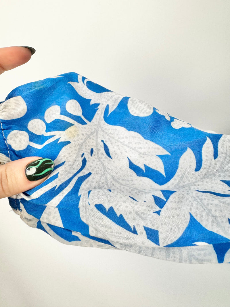 Once / Was Blue & White Floral Blouse - AU6/8