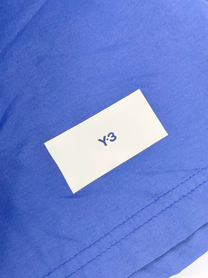 Adidas Y-3 Indigo Logo-Patch Swim Shorts - L