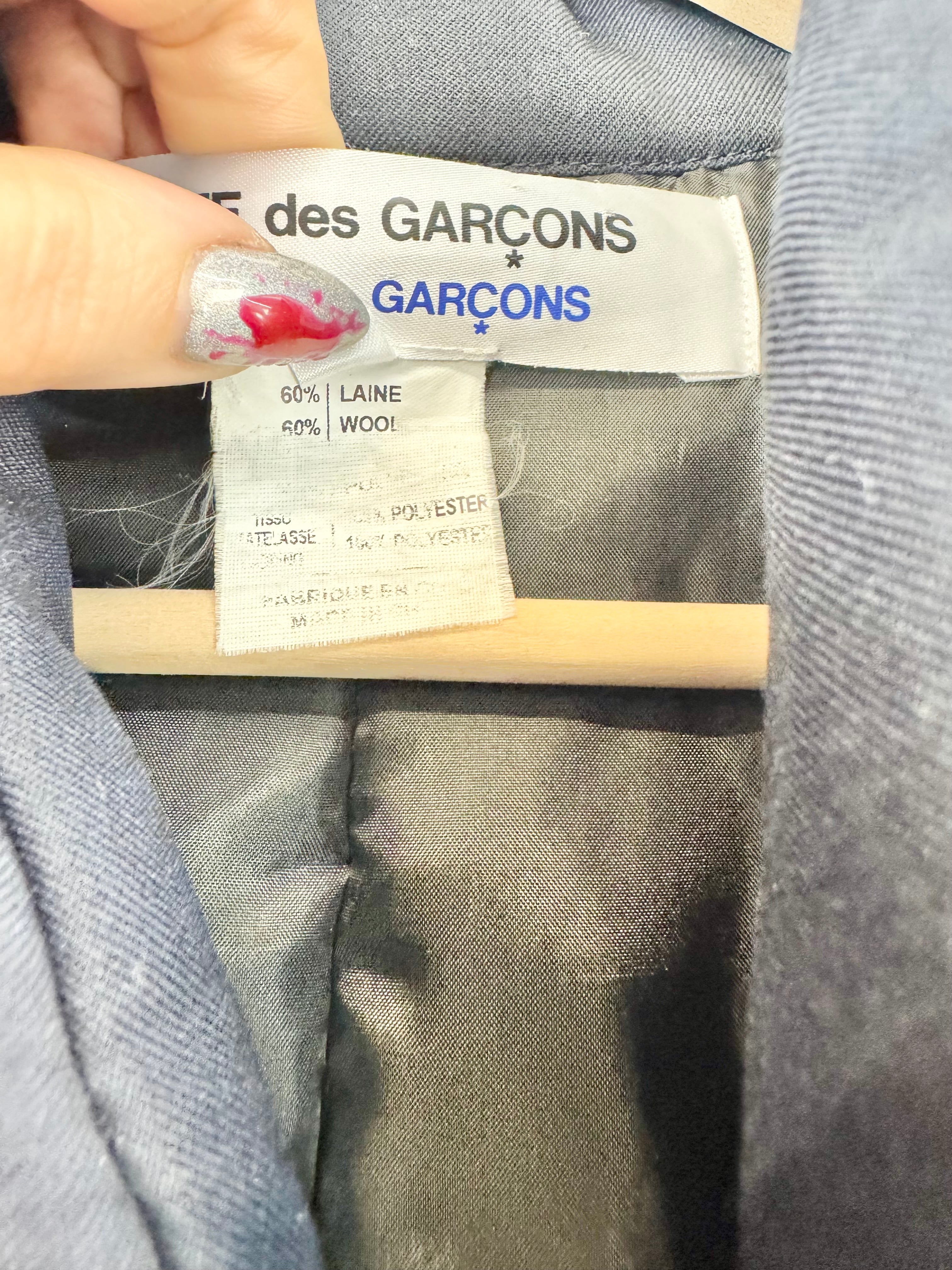 Comme des Garcons Navy Double Breasted Puffer Jacket Size - AU8/10