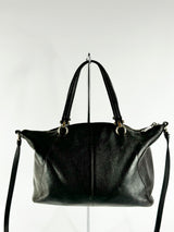 Coach Black Grained Leather Bag