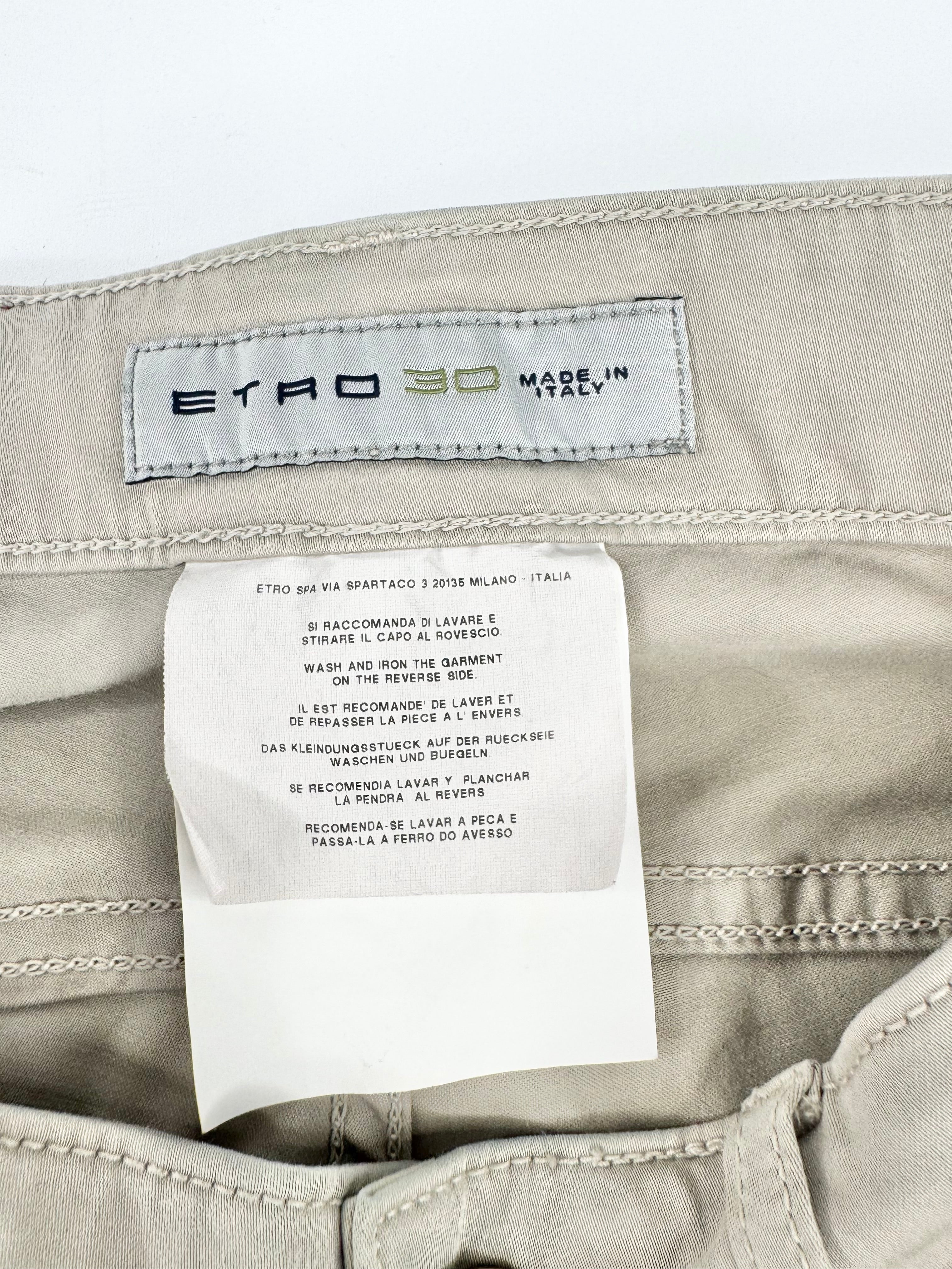 Etro Milano Beige Slacks - W37