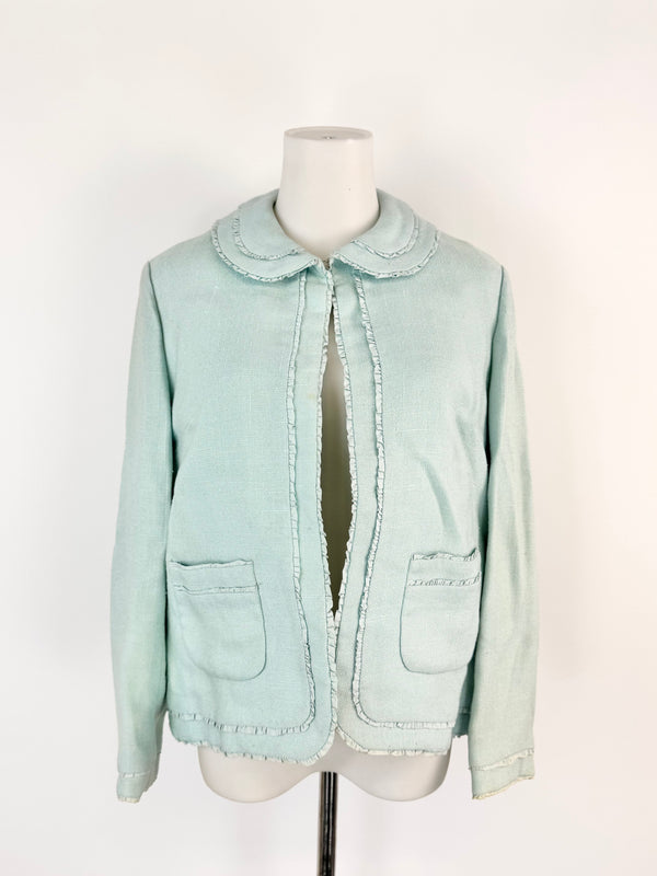 Vintage Tullo Aqua Woven Jacket - AU10