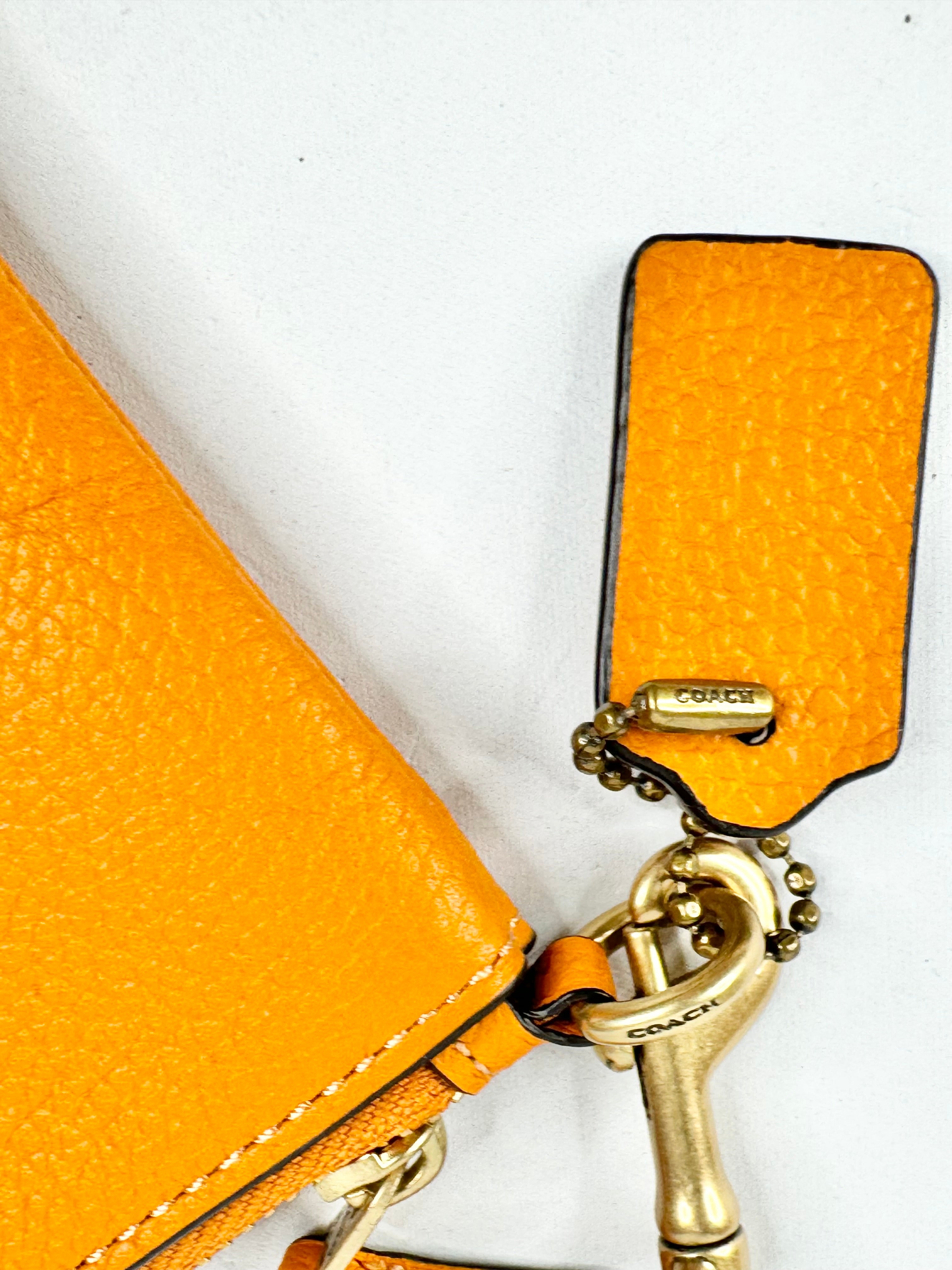 Coach Mandarin Orange Wristlet